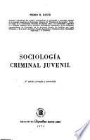 Sociología criminal juvenil