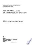 Textos andaluces en transcripción fonética