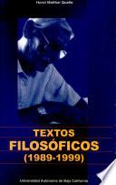 Textos filosoficos (1989-1999)