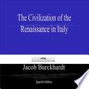 Libro The Civilization of the Renaissance in Italy (Spanish Edition)