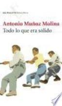 Libro Todo lo que era sólido