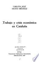 Trabajo y crisis económica en Cataluña