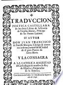 Traduccion poetica castellana de los doze libros de la Eneida de Virgilio Maron ...