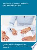 Libro UF1645 - Impartición de acciones formativas para el empleo
