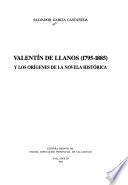 Valentín de Llanos (1795-1885) y los orígenes de la novela histórica