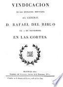 Vindicación de los extravíos imputados al general D. Rafael del Riego el 7 de setiembre en las Cortes