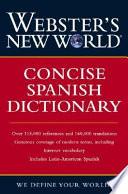 Libro Webster's New World Concise Spanish Dictionary