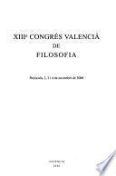 XIIIè Congrés Valencià de Filosofia